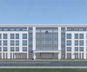 Modern Appearance Of Commercial Building-ID:405749082