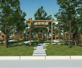 Modern Park Landscape-ID:181669954