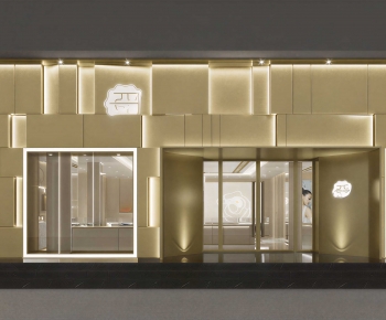 Modern Facade Element-ID:921727908