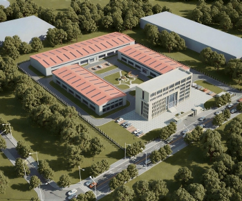 Modern Architectural Bird's-eye View Planning-ID:447320942