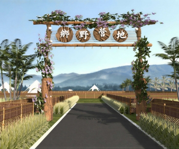 Modern Park Landscape-ID:137938022