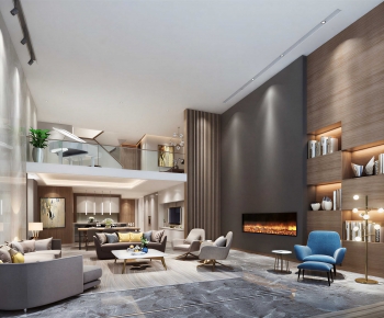 Modern A Living Room-ID:464291108