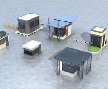 Modern Security Booth-ID:695118914