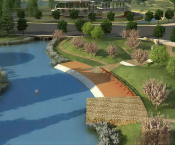 Modern Park Landscape-ID:831567051