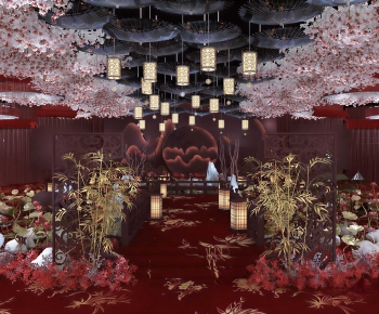 New Chinese Style Banquet Hall-ID:351100926