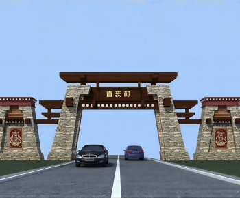 New Chinese Style Decorated Archway-ID:798707015