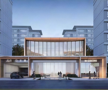 Modern Appearance Of Commercial Building-ID:622564084