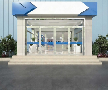 Modern Facade Element-ID:155561928