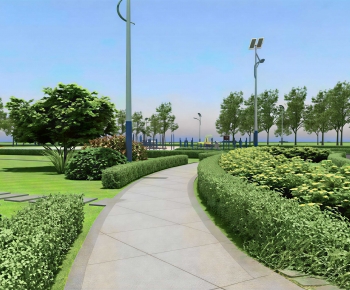 Modern Park Landscape-ID:393505103