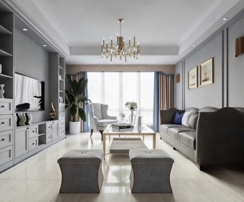 Modern A Living Room-ID:924072035