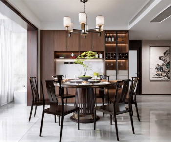 New Chinese Style Dining Room-ID:190634974