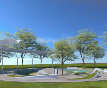 Modern Park Landscape-ID:560328968