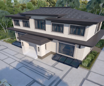 Modern Courtyard/landscape-ID:143033034