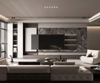 Modern A Living Room-ID:878290895