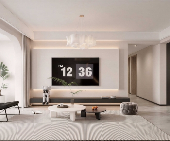 Modern A Living Room-ID:696839095