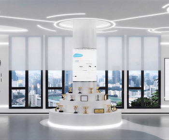 Modern Exhibition Hall-ID:680457124