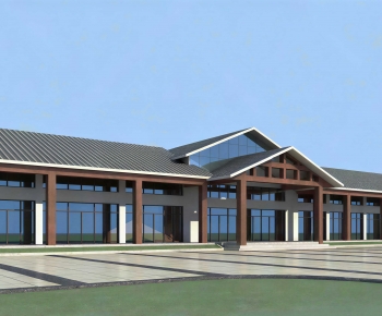 New Chinese Style Appearance Of Commercial Building-ID:634219884