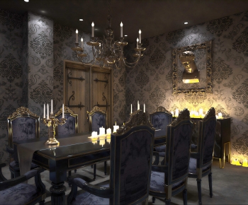 European Style Dining Room-ID:666436918