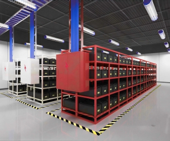 Modern Factory Floor/warehouse-ID:499834065
