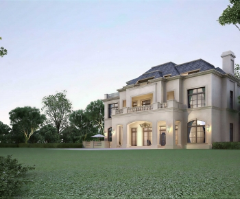 Simple European Style Detached Villa-ID:568744904