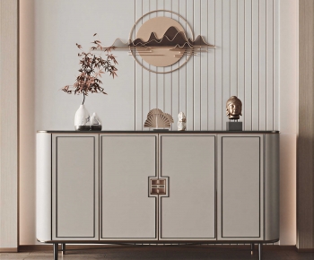 New Chinese Style Entrance Cabinet-ID:528948071