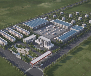 Modern Architectural Bird's-eye View Planning-ID:186750966