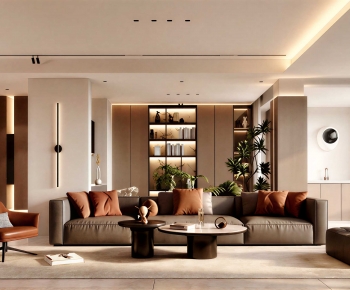 Modern A Living Room-ID:106229814