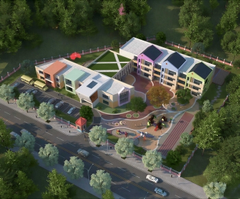 Modern Architectural Bird's-eye View Planning-ID:597776894