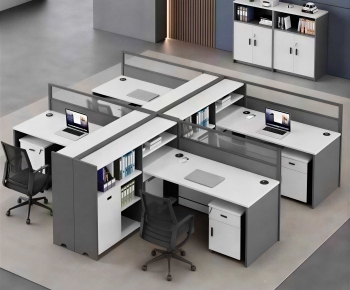 Modern Office Desk And Chair-ID:697844035