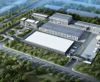 Modern Architectural Bird's-eye View Planning-ID:976382023