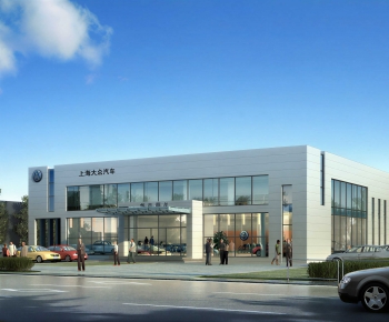 Modern Appearance Of Commercial Building-ID:714179999