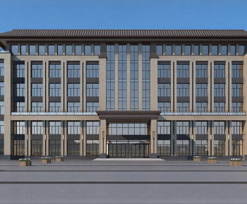 New Chinese Style Public Building-ID:618107089