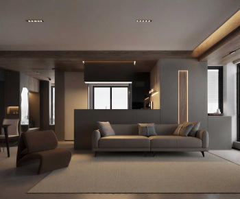 Modern A Living Room-ID:681241049