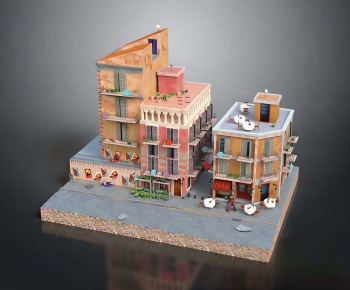 Modern Cartoon House-ID:568465955