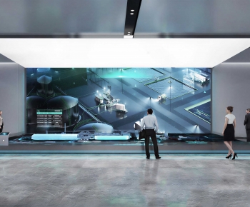 Modern Exhibition Hall-ID:444533112