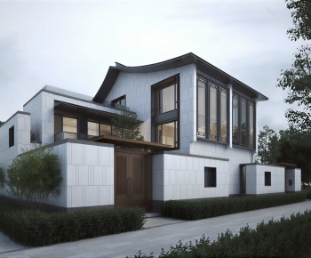 New Chinese Style Detached Villa-ID:738796006