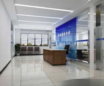 Modern Office Reception Desk-ID:905442005
