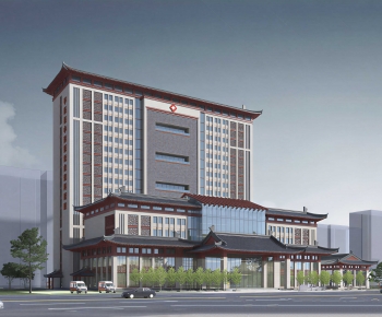 New Chinese Style Appearance Of Commercial Building-ID:665544036