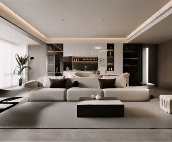 Modern A Living Room-ID:931299923