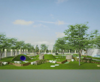 Modern Park Landscape-ID:912039396