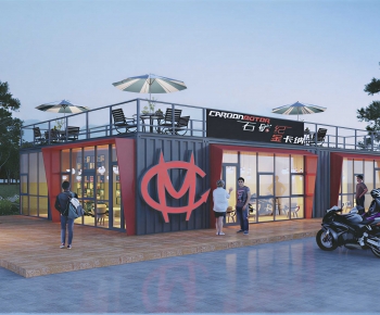 Modern Appearance Of Commercial Building-ID:201390033