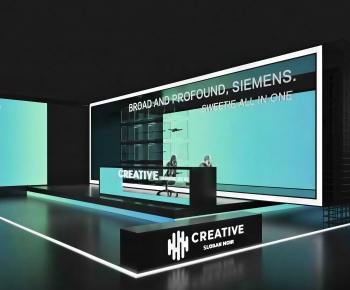 Modern Exhibition Hall-ID:438122992