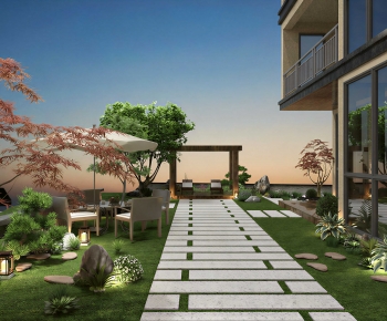 New Chinese Style Courtyard/landscape-ID:220983037
