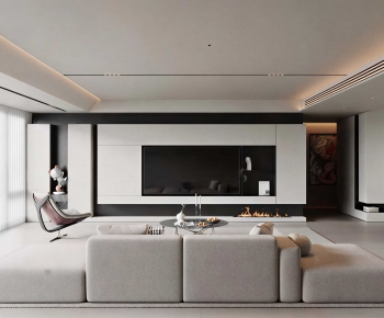 Modern A Living Room-ID:664711958