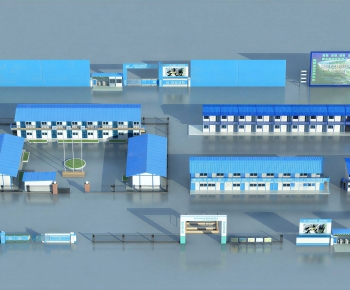 Modern Industrial Building-ID:144701052