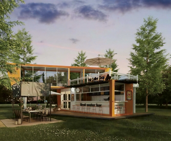 Modern Appearance Of Commercial Building-ID:820051917