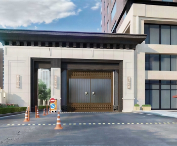 Modern Facade Element-ID:375716929