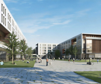 Modern Building Appearance-ID:704135895