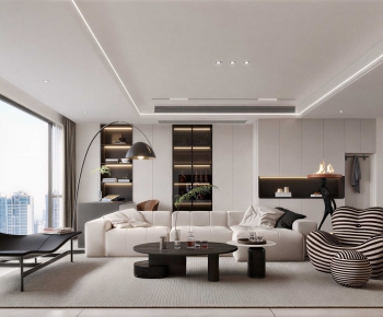 Modern A Living Room-ID:765256885