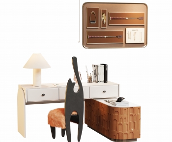 Modern Computer Desk And Chair-ID:995660079